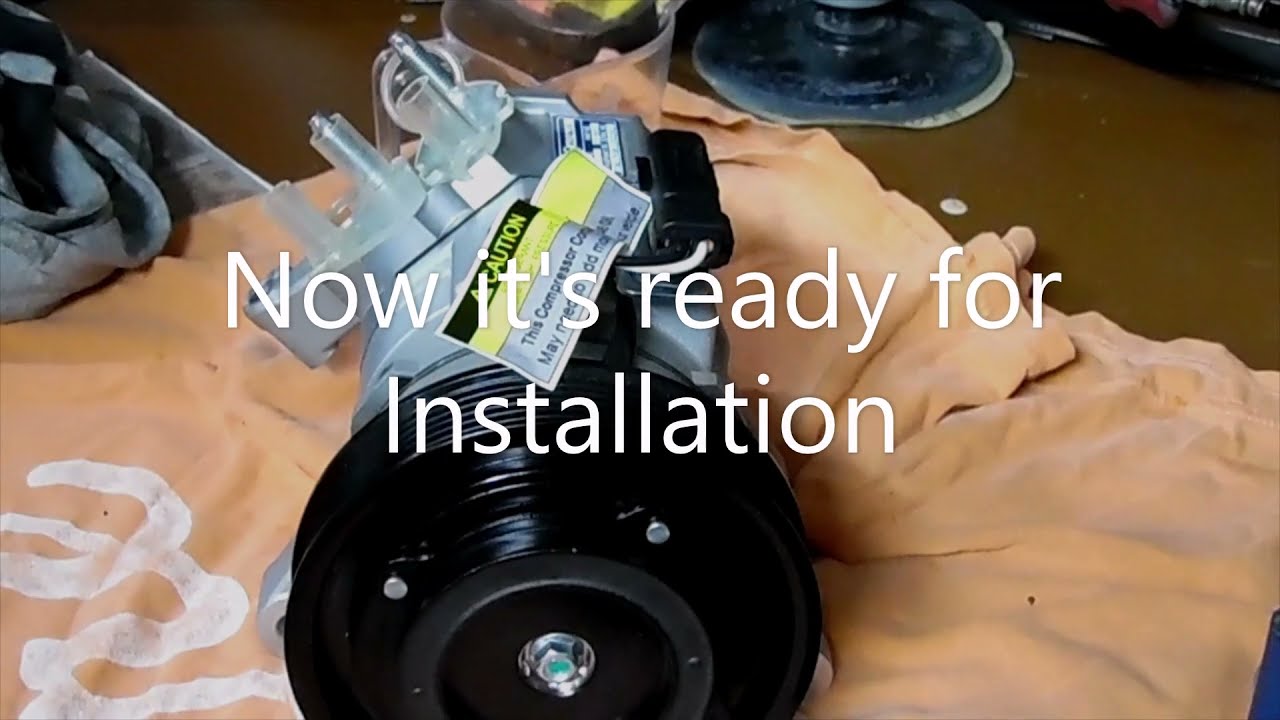 New A/C Compressor Draining and New Oil Charge Done Correctly