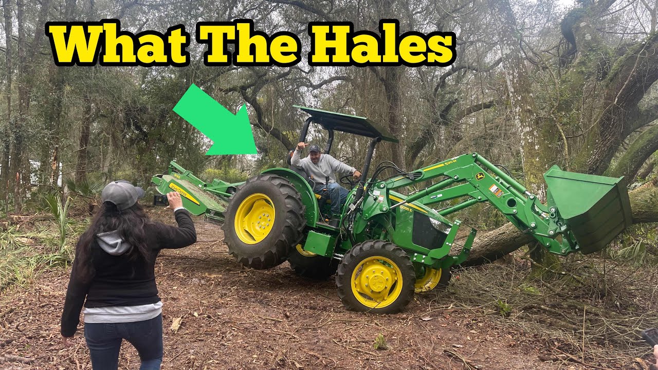 Fun Day At The Get Swamped Farm! Who Will Win? The Hulk Or The Tree?
