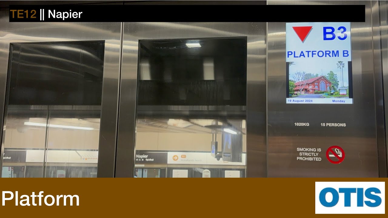 Napier MRT Station || Otis Elevator (Platform)
