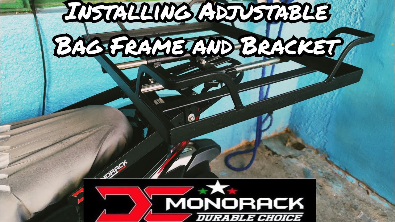 Installing Dcmonorack Adjustable Rider Bag Frame and bracket for Honda Click 125i #fyp