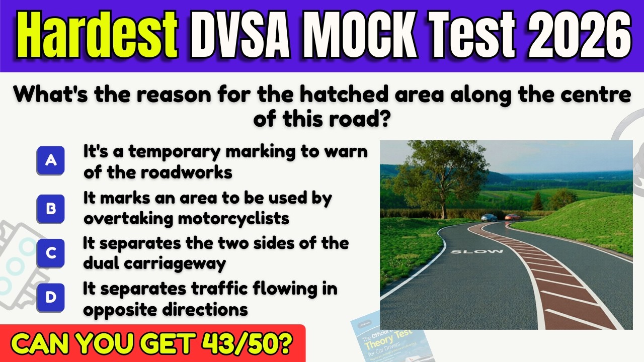 Theory Test 2026 UK | Latest Full Driving Theory Test (DVSA) | Pass First Time
