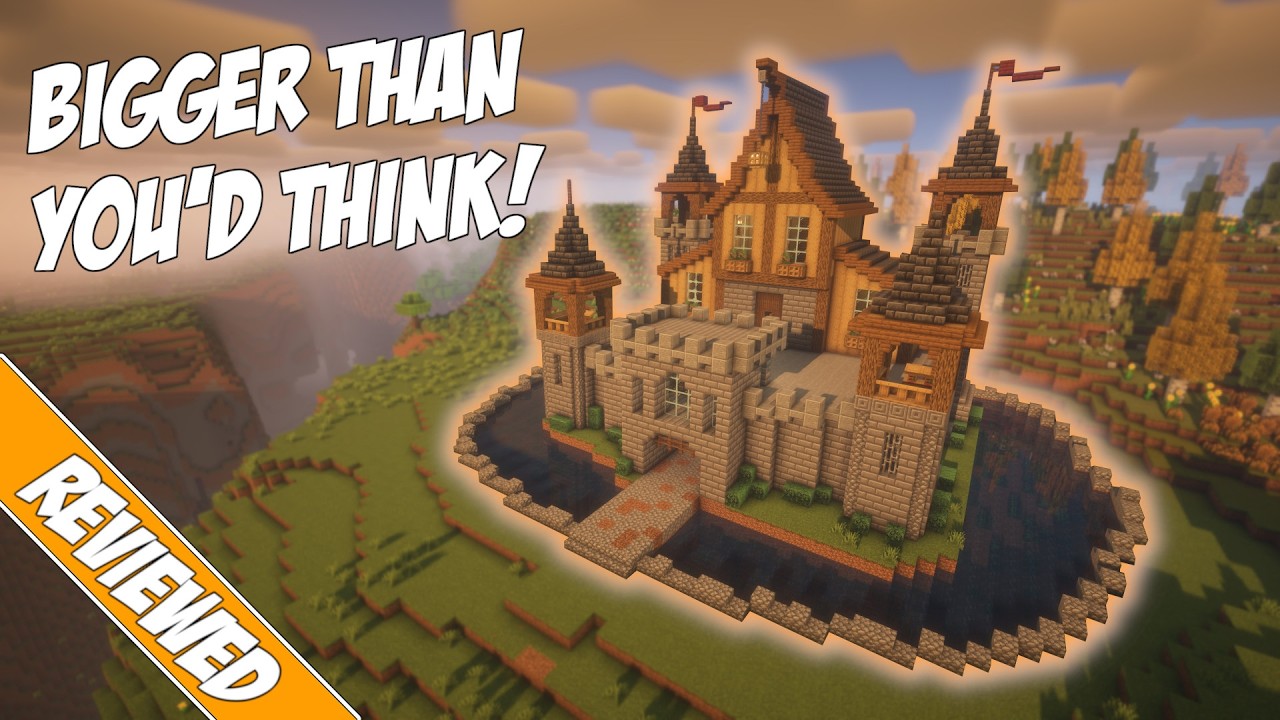 [Tutorial Review] Build this awesome Minecraft Medieval Castle if you want a quick and EASY base!