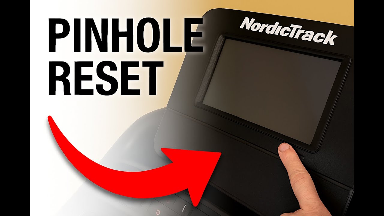 NordicTrack Treadmill Pinhole Reset (Quick Console Recovery Guide)