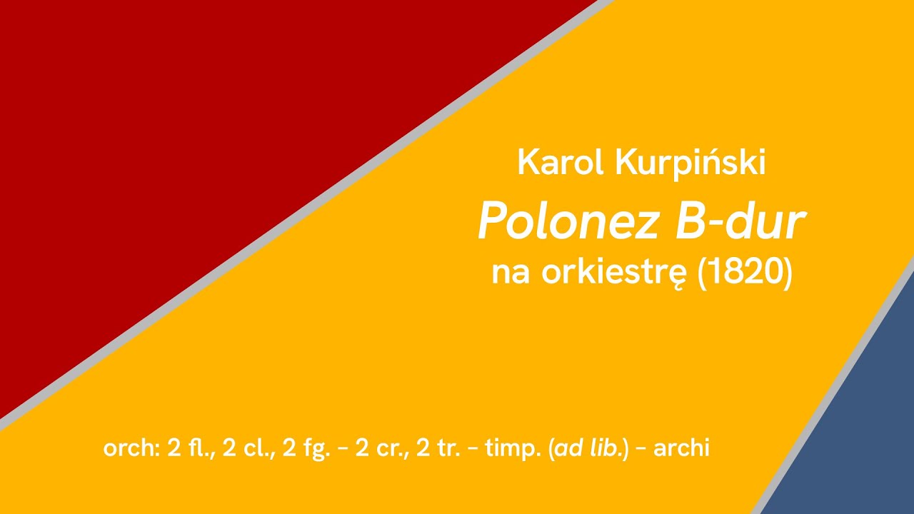 Karol Kurpiński · Polonez B-dur (1820)