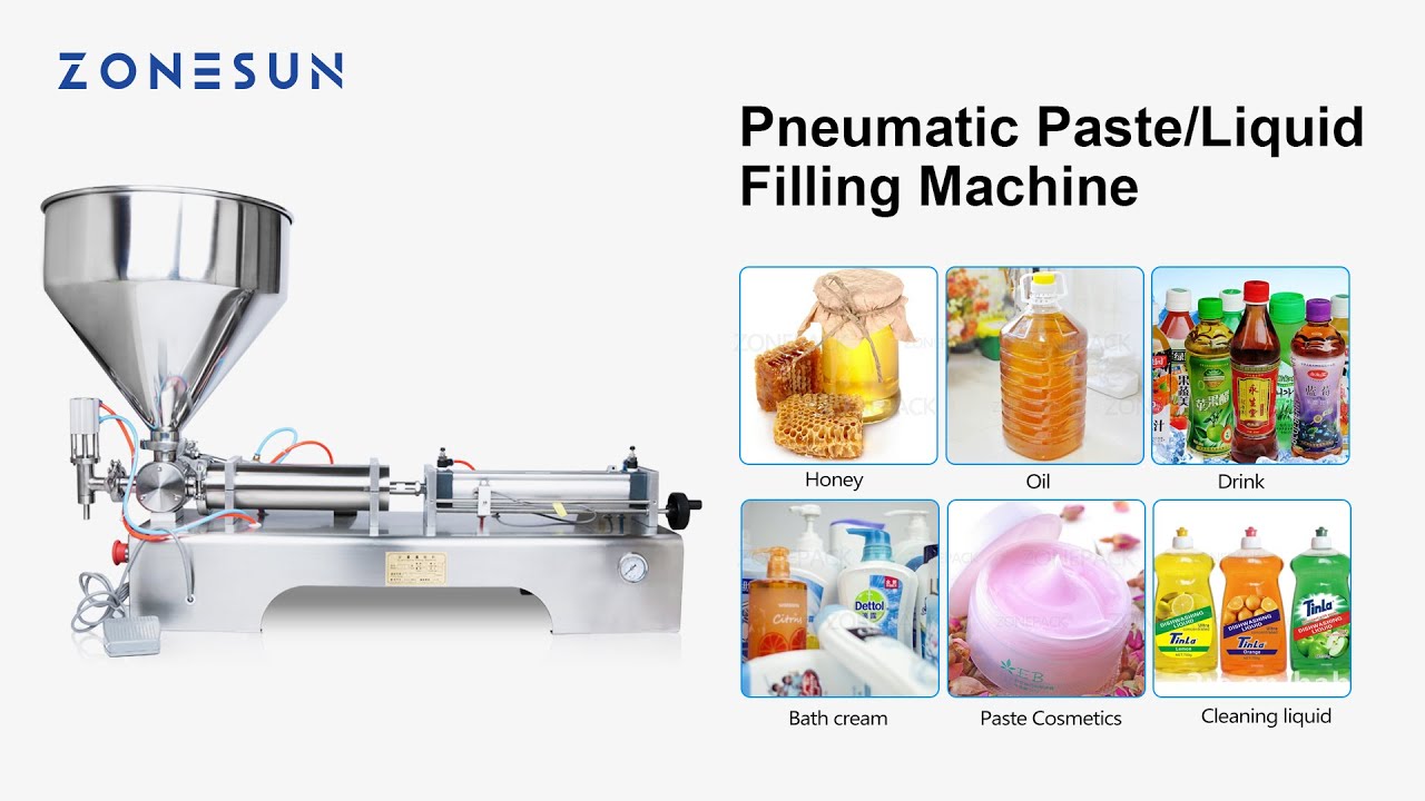 How To Use Single Nozzle Pneumatic Paste & Viscous Liquid Filling Machine