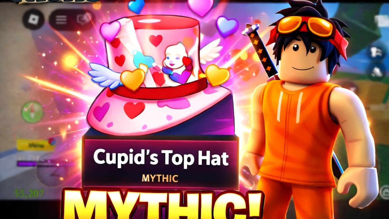 Blox fruit i got cupid's top hat #roblox 
