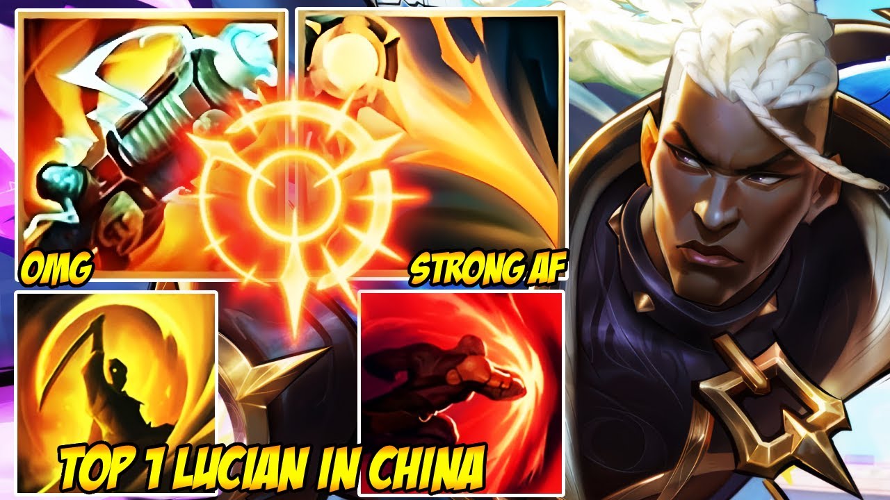 WILD RIFT CHINA TOP 1 LUCIAN  - HE DASHED THROUGH FIVE PEOPLE AND LIVED