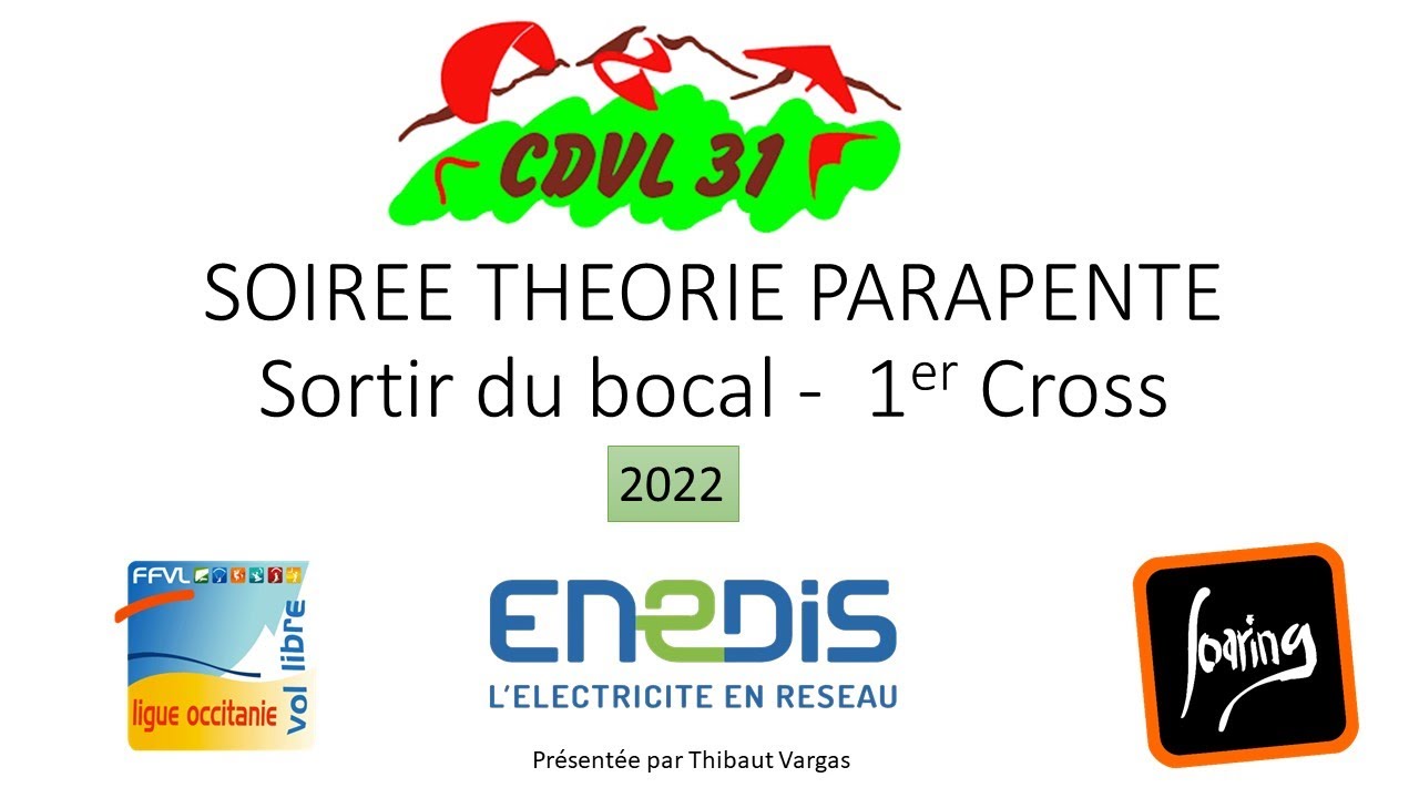 Théorie Parapente - Sortir du bocal 2022