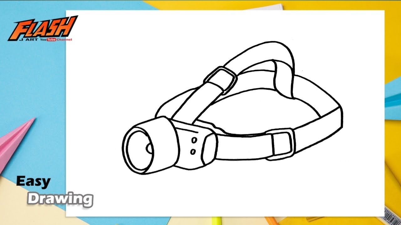how to draw head lamp