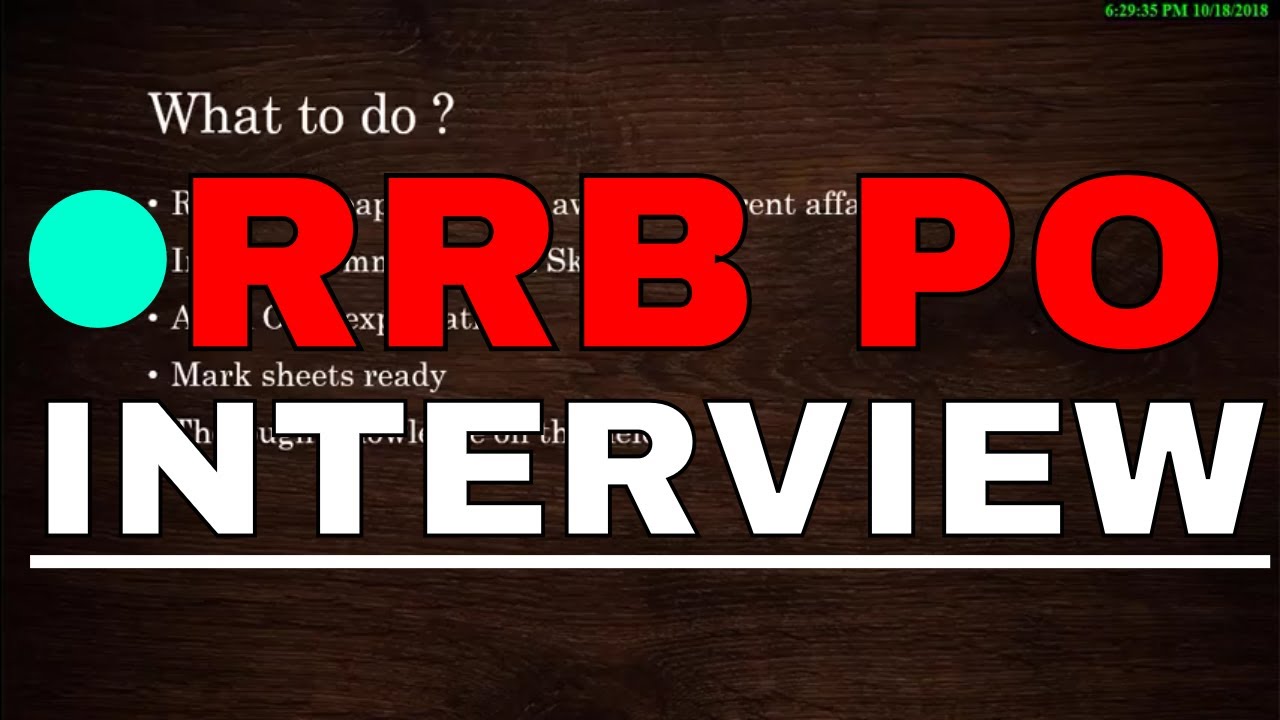 IBPS RRB PO Interview 2018 | How to Prepare for IBPS RRB PO Interview | RRB PO Interview Strategy