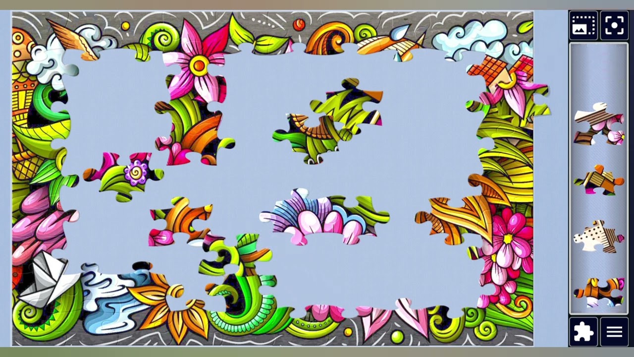 Springtime Doodle Explosion🎨🌸||Jigsaw puzzles Craft🧩||puzzles Collection🧩||