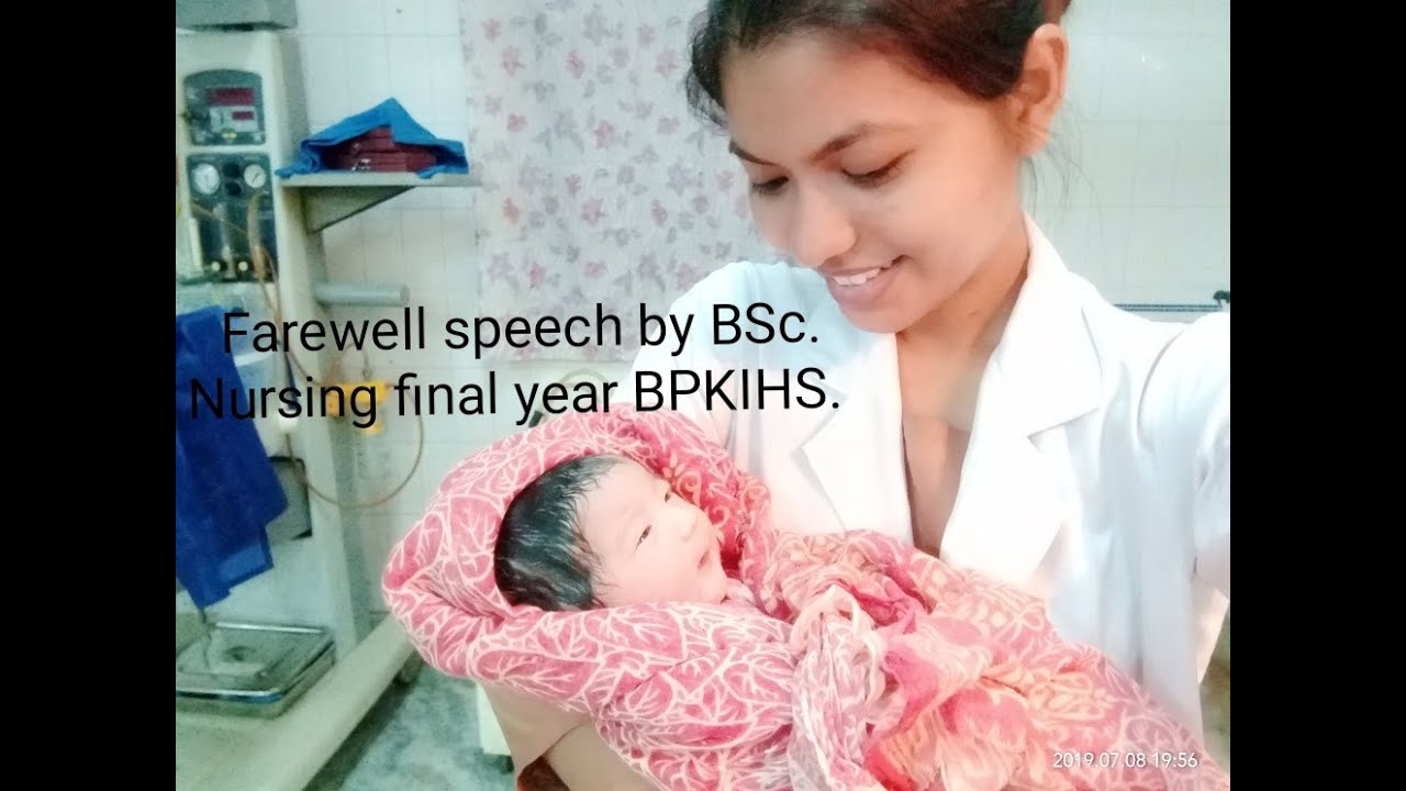 Farewell speech by BSc. Nursing final year student of BPKIHS|Ruth Nepali |English and Nepali