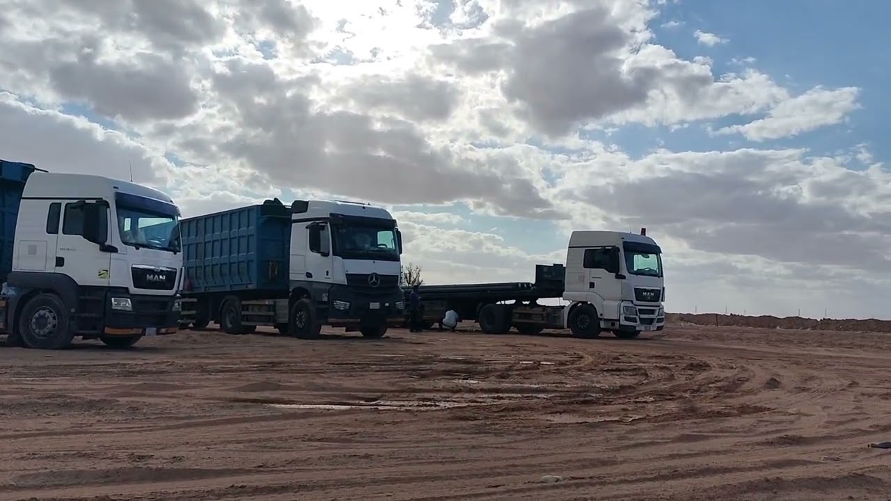 Truck park in tabarjal saudi Arabia 