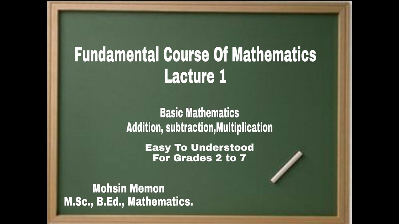 basic maths for beginners in Hindi, Fundamental Course Of Mathematics Lecture 1, basic maths