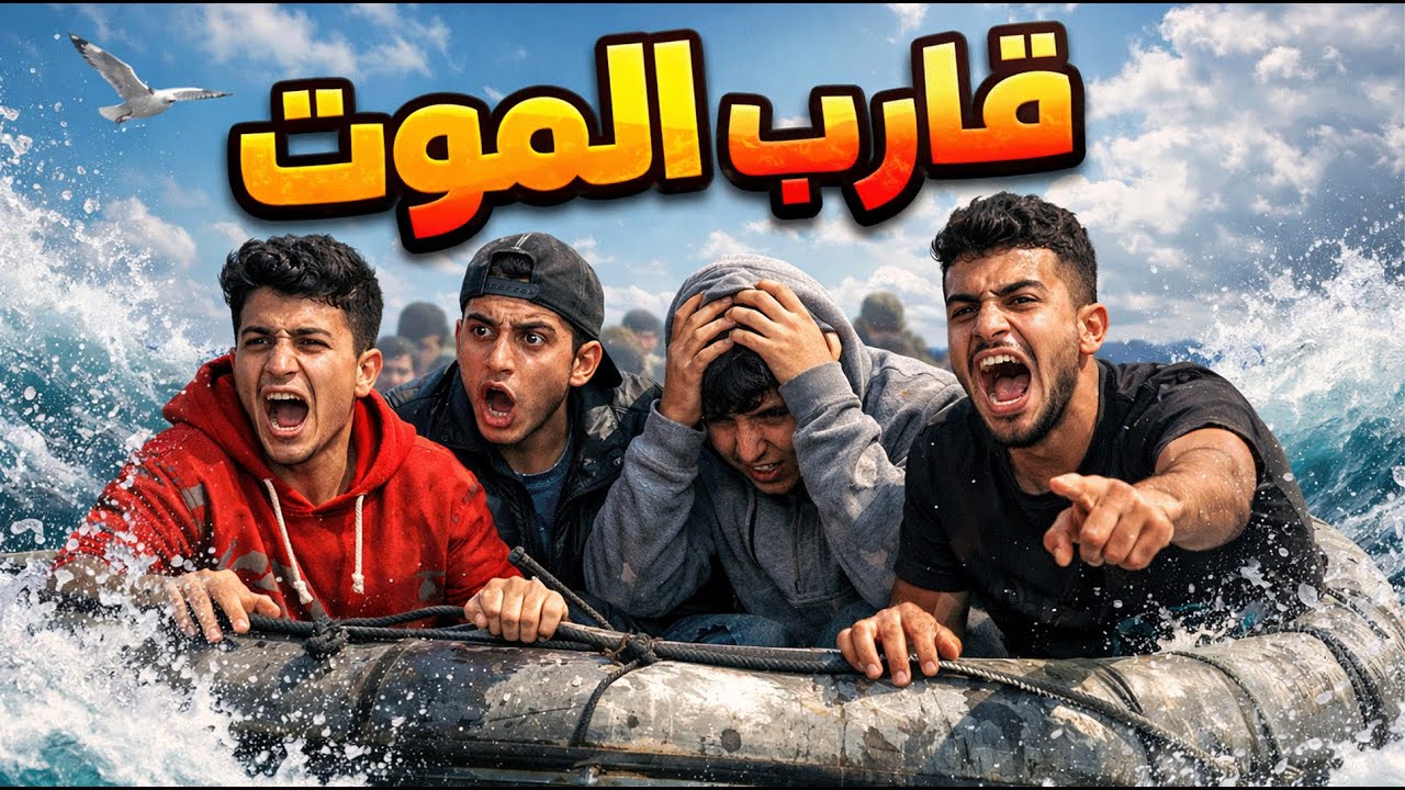 اربع شباب شراو قارب صغير او حركو بيه الى اسبانيا ولكن غدي ادخلو البحر باربعة او غدي اخرج غير واحد