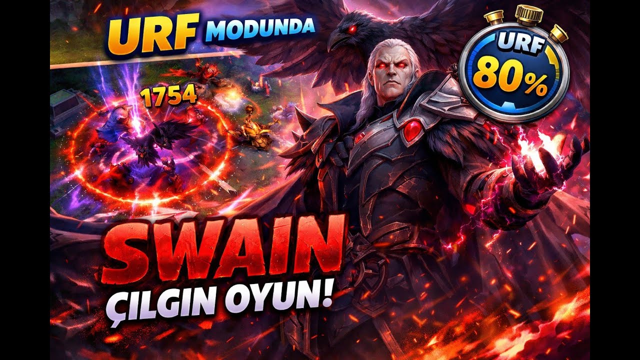 Tuttuğunu yakalayan Swain URF  #leagueoflegends
