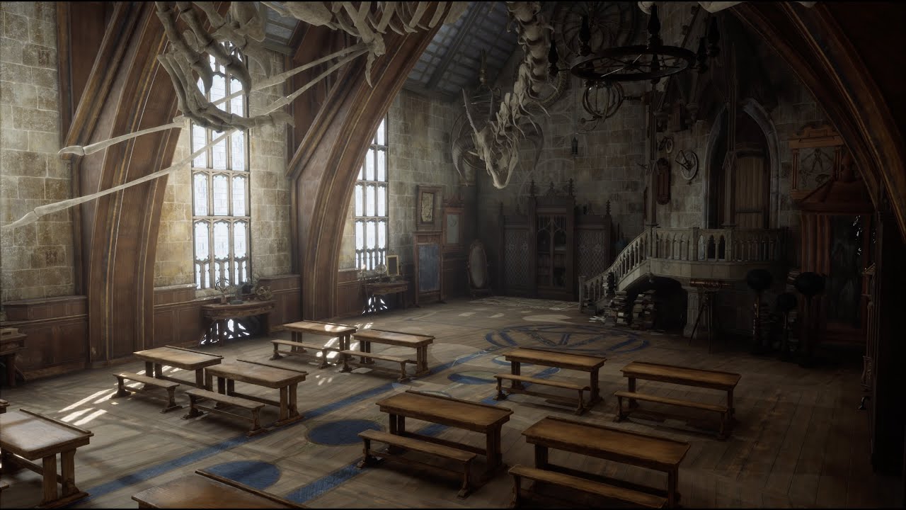 Hogwarts Legacy Ambience - Classes - 1 Hour - 4K