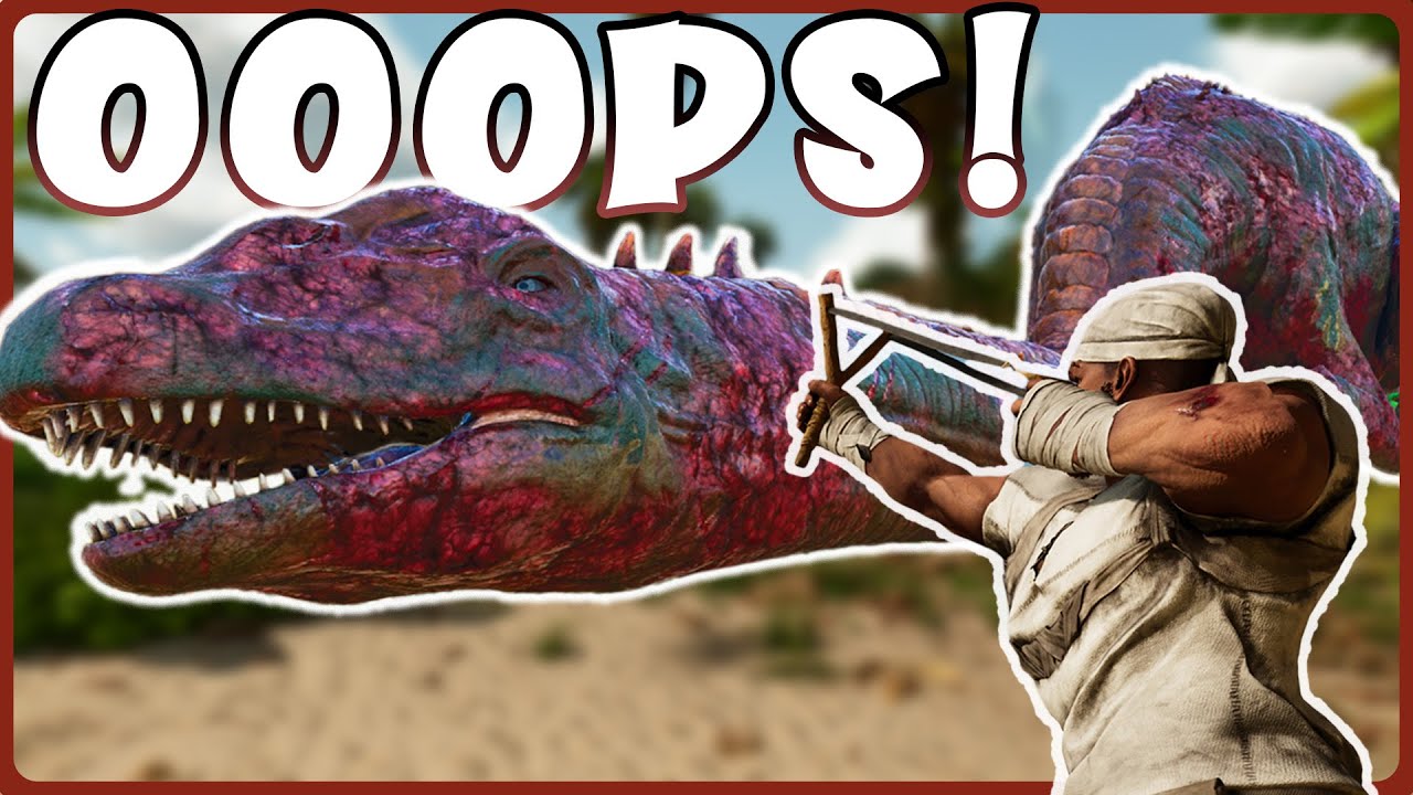 Trying to tame a GIANT on day one! | Ark Ascended | The Island Day: 1