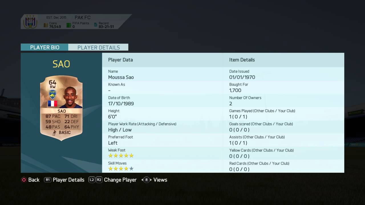 I Packed extinct Sao FIFA 16!!!