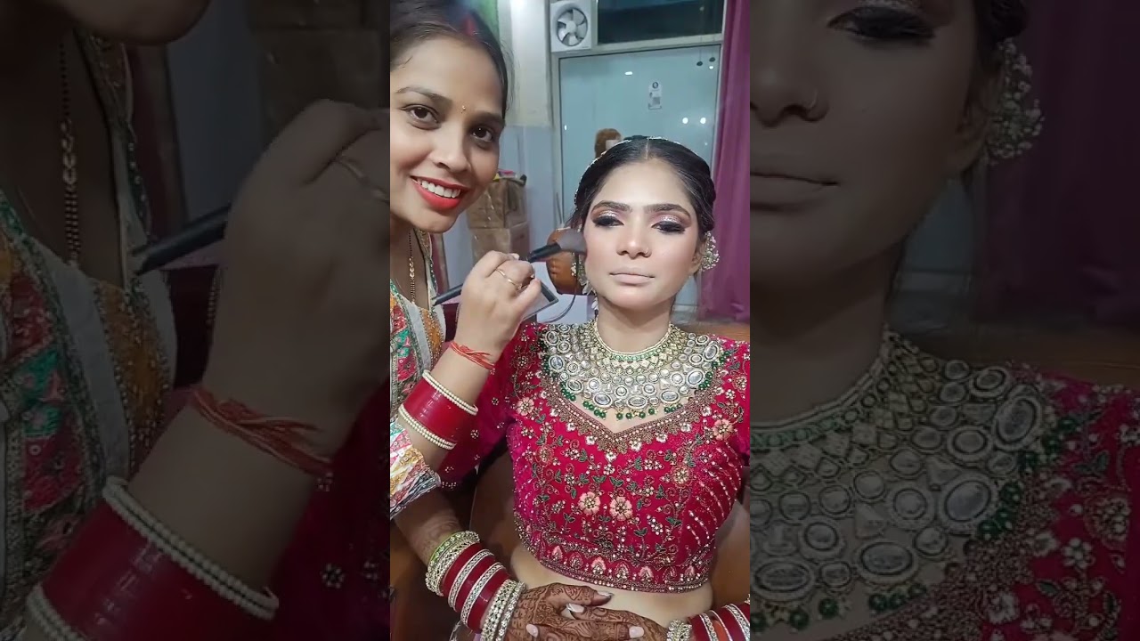 आसान तरीके से करे प्रोफ़ेशन मेकअप Real Bridal Makeup/Advance makeup/Cut Crease makeup studio 