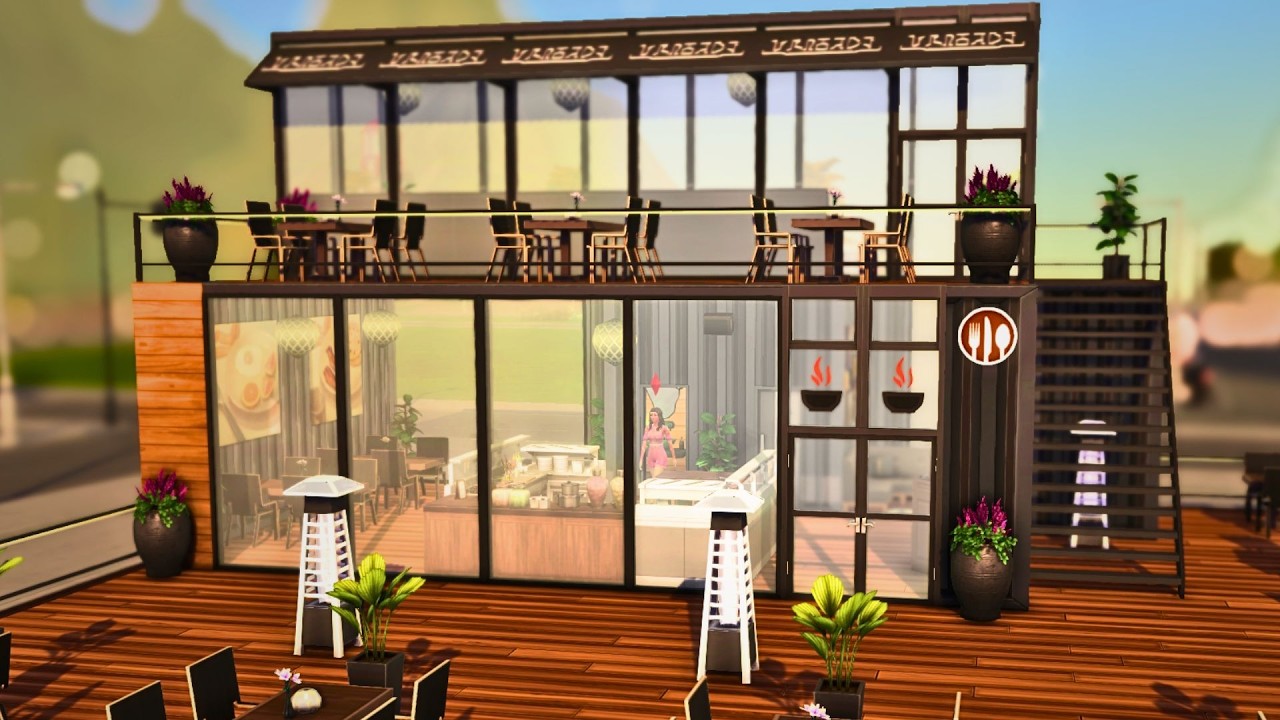 Cozy Rustic Restaurant 🍷 | The Sims 4 Speed Build (No CC)