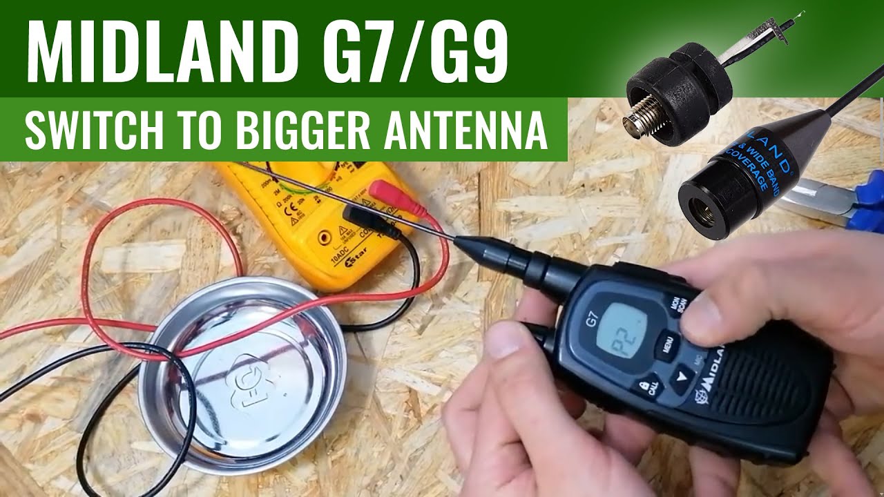 Replacing original G7 Midland antenna with Midland Flex Antenna (C646.01) for G7/G8/G9 models.