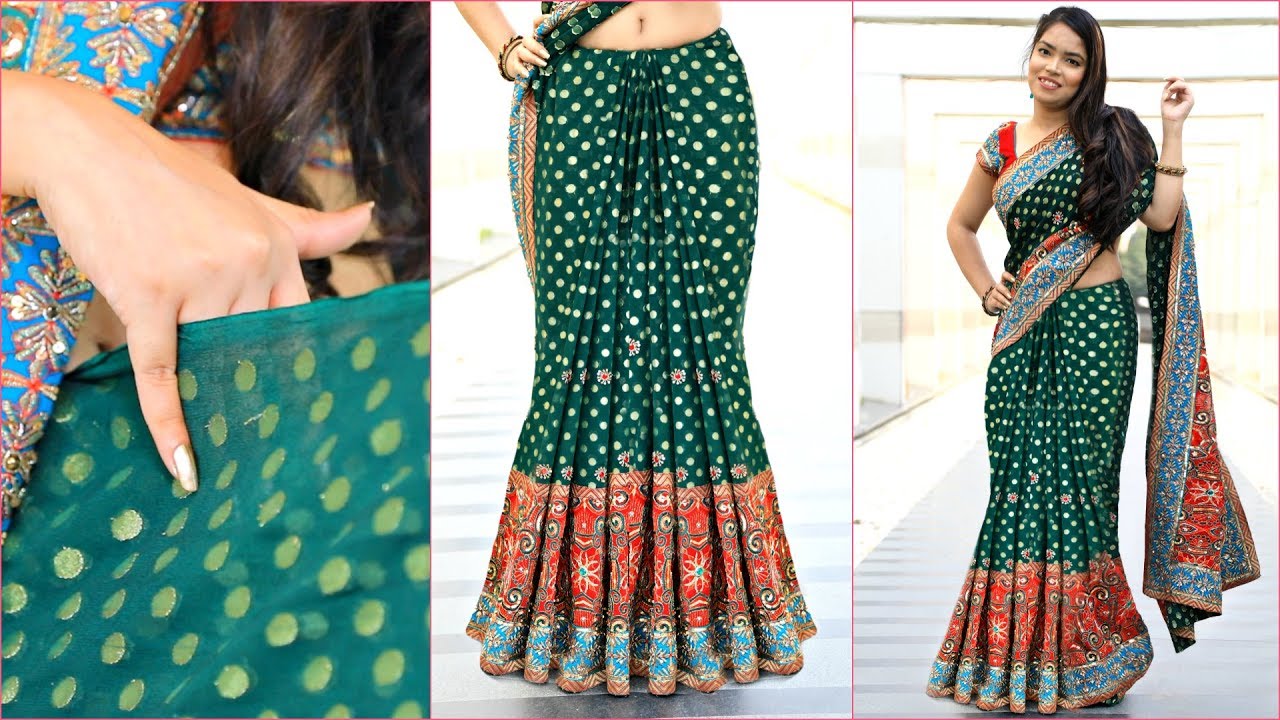 WEIRD TRICK To Get Perfect PLEATS on HEAVY Sari - How To Wear HEAVY Saree Perfectly | Anaysa