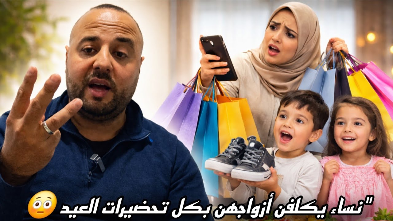 كيف تكلف بعض النساء أزواجهن بكل تحضيرات العيد من ملابس وأكل وأمور كثيرة؟ شاهدو التفاصيل! ✅