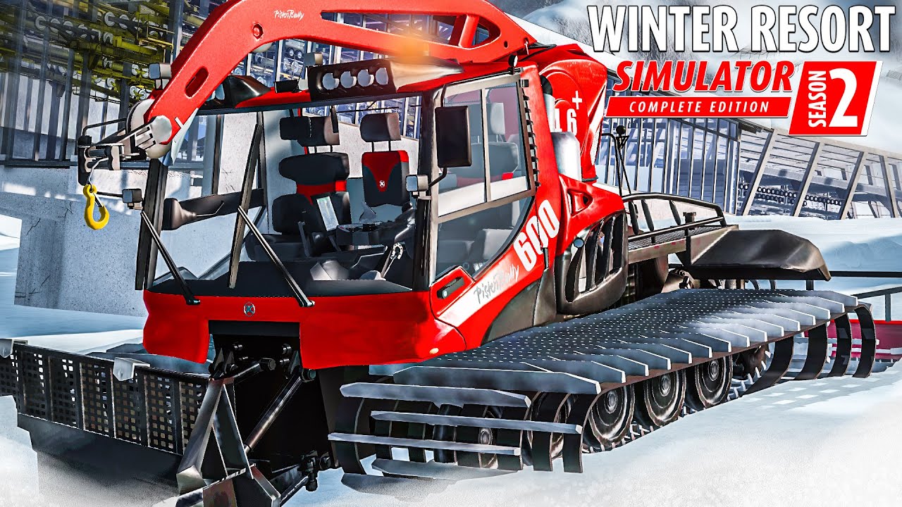 WINTER RESORT SIMULATOR 2: Piste präparieren im PISTENBULLY 600 und Funitel-Seilbahn starten | WRS 2