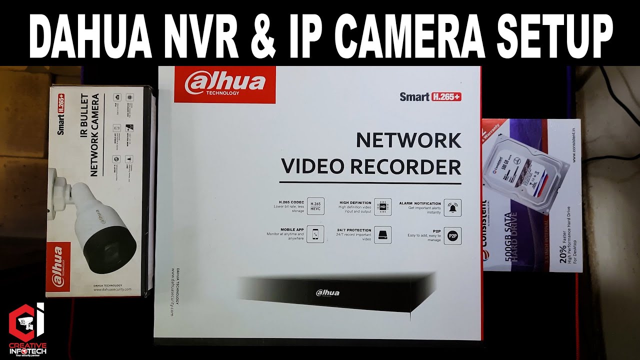 Dahua NVR setup 2023- hard drive, cameras, and remote view - step by step | Creative Infotech