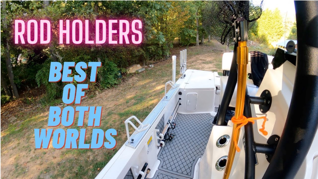 Best Boat Rod Holder Setup.  Review of Smackdown Rod Holders, Cisco Fishing Systems and Traxtech