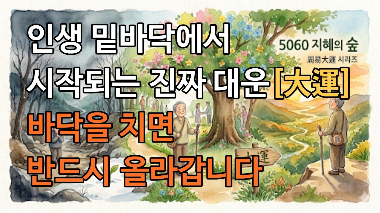 [주역 대운 2편] 인생의 가장 밑바닥에서 진짜 대운은 시작됩니다 .[주역의 절대 진리:物極必反]