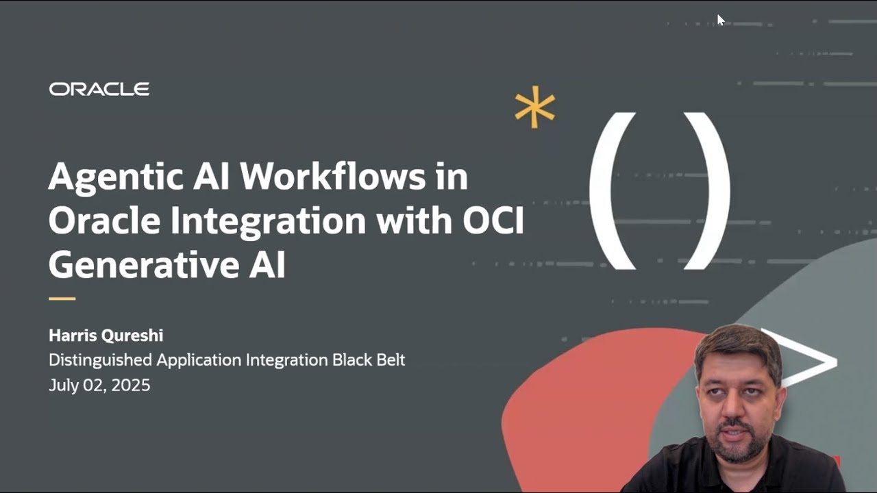 Developer Coaching - Agentic AI Workflows in Oracle Integration with OCI Generative AI