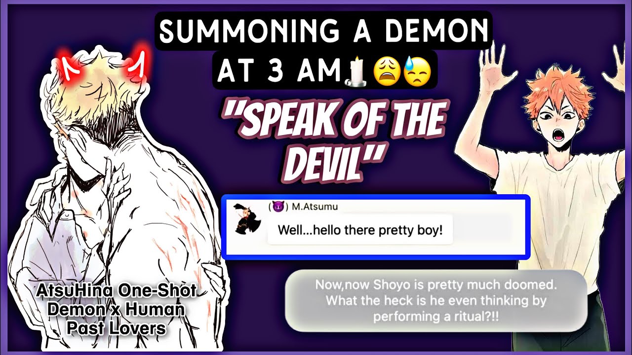 Shoyo talks to beings at 3 AM😳🕯️| DEMON ATSUMU LIKES HINATA?😱| ATSUHINA | Haikyuu Text