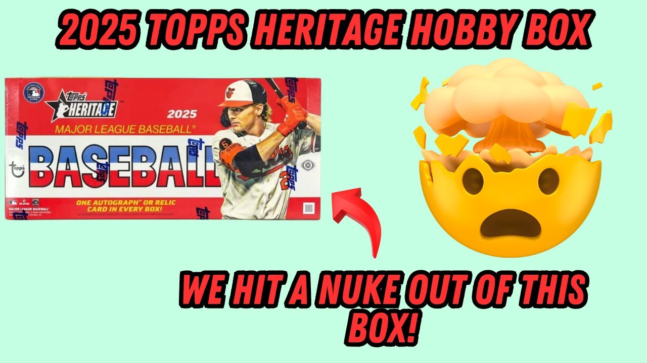 We hit an absolute NUKE out of this 2025 TOPPS HERITAGE BASEBALL Hobby Box!
