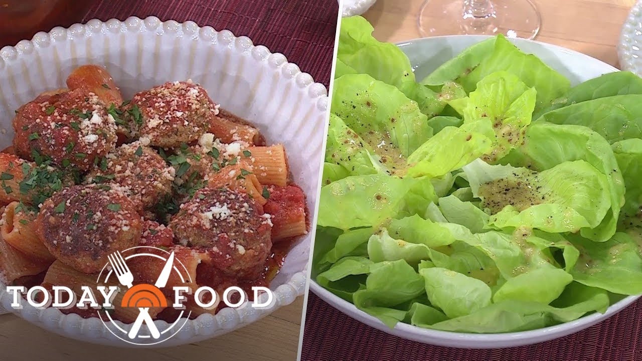 Meatballs and Salad With Mustard Dressing: Get the Recipes!