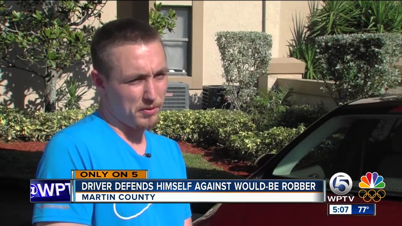 Driver defends himself against would-be-robber
