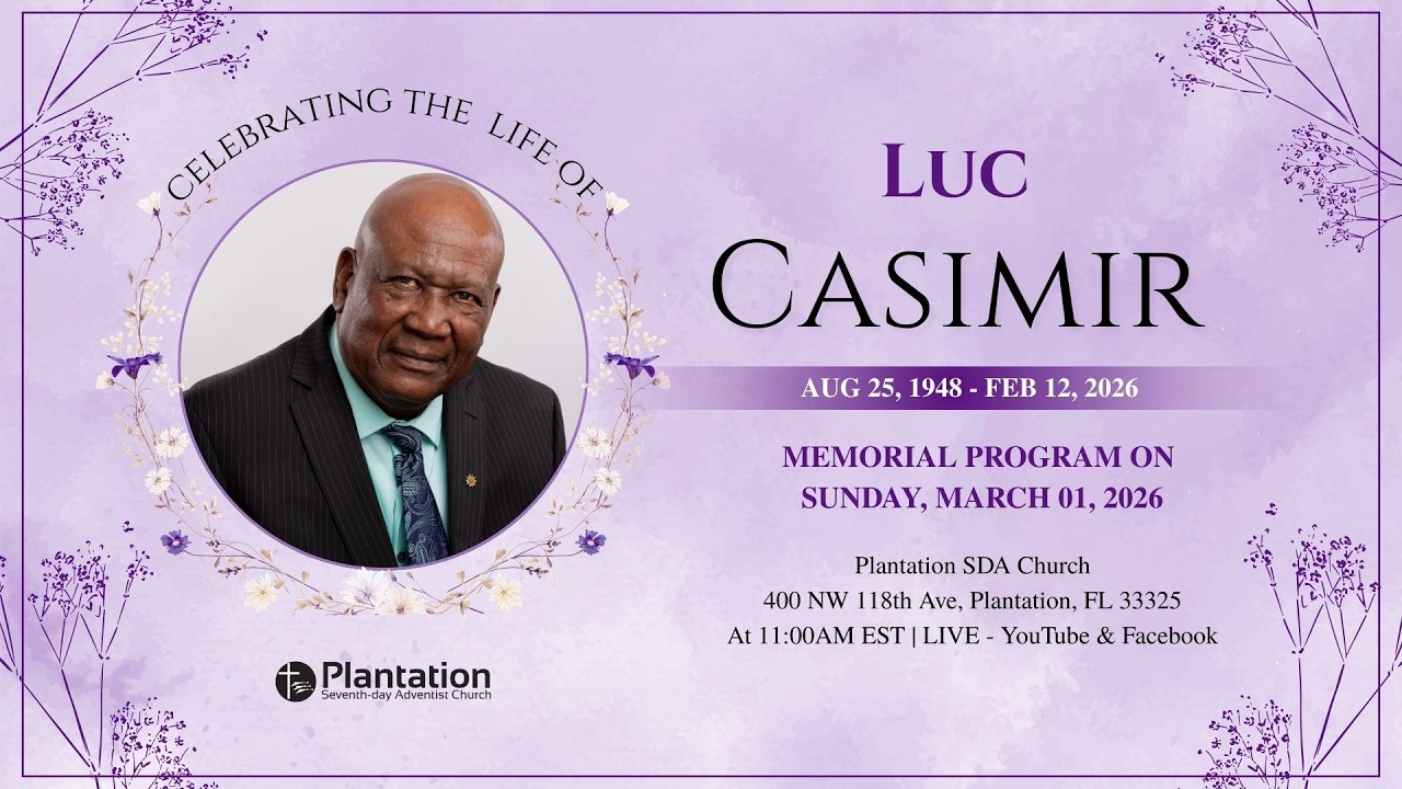Memorial Service for Luc Casimir (LIVE)