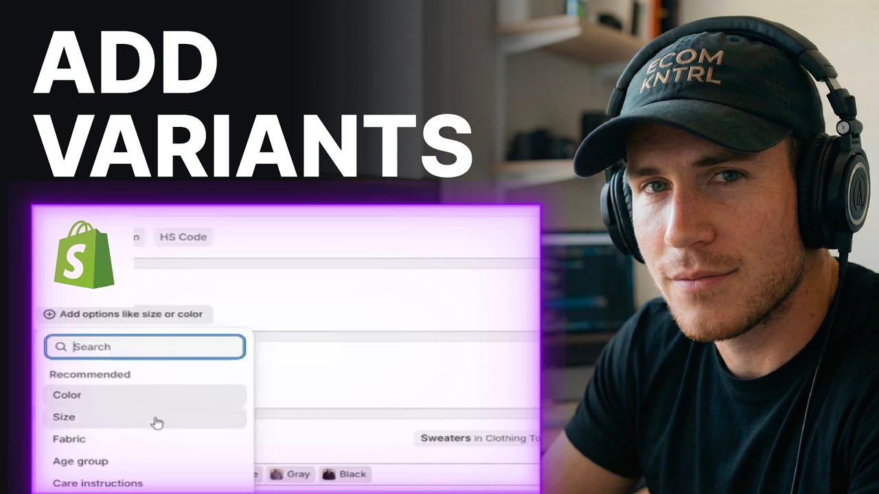 How to Add Product Variants in Shopify (2026) | Products