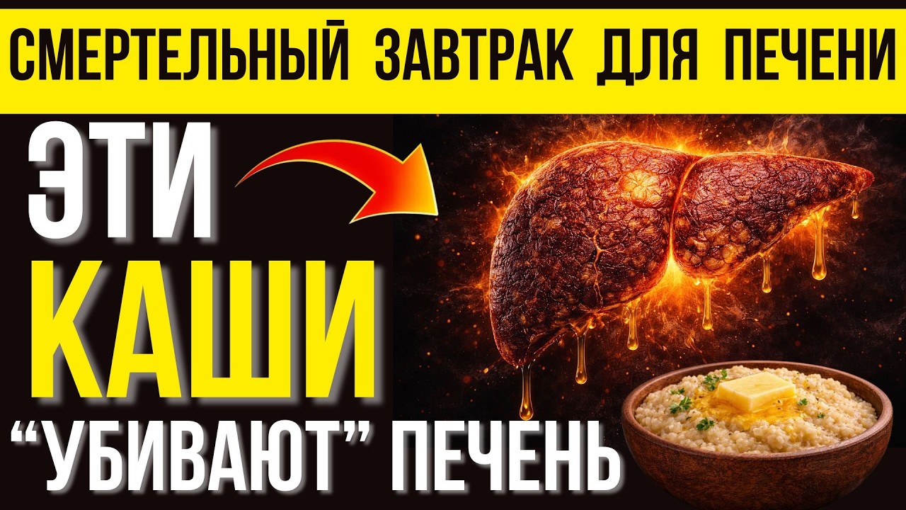 5 популярных каш, которые РАЗРУШАЮТ здоровье печени и сосуды. Вред каши на завтрак.