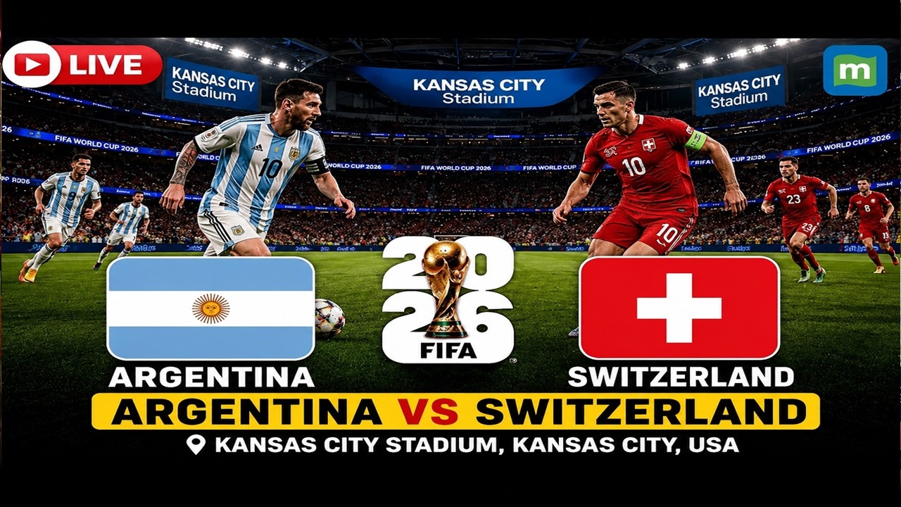Argentina vs Switzerland LIVE: Messi vs Granit Xhaka | FIFA World Cup 2026 Quarter Final |ARG vs SUI