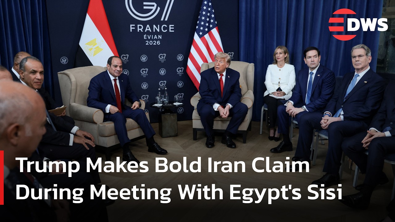 FULL BILATERAL MEETING: Trump Meets Egypt's Sisi at G7, Defends Iran Deal and US Strikes | AC1F