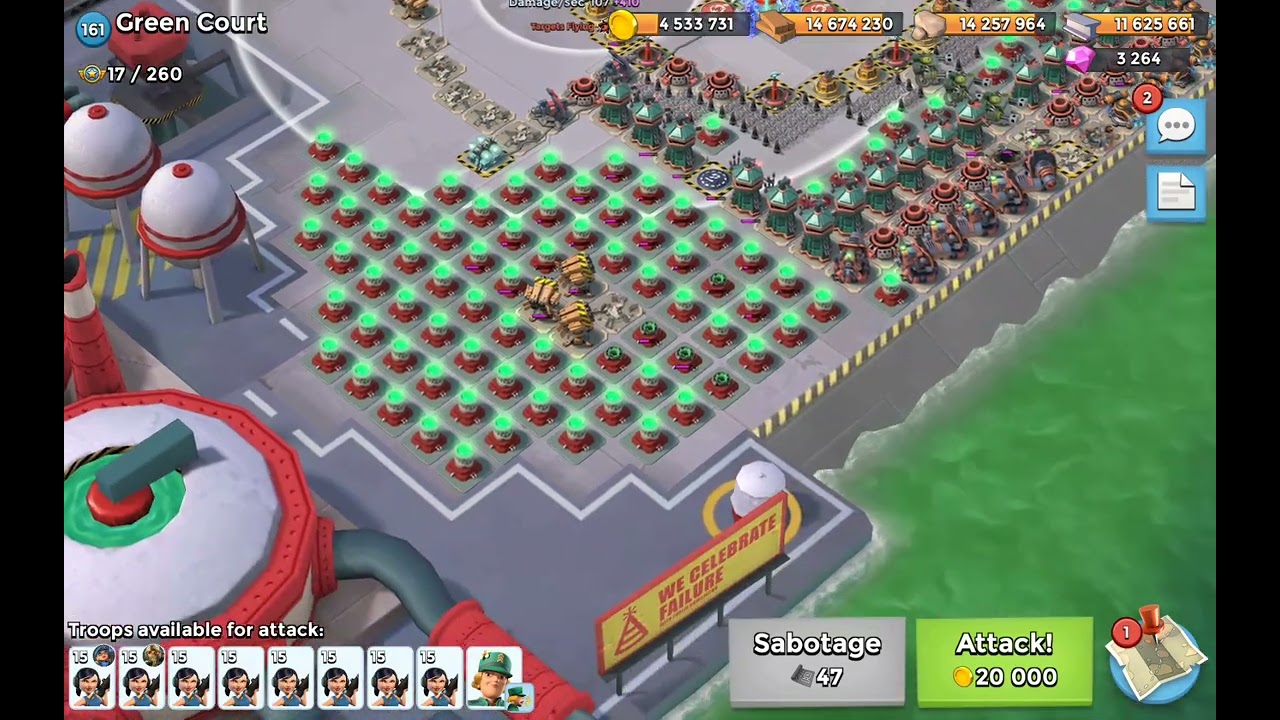 Boom Beach | Duplexity 2160 | Greencourt in 2 | Super Open With Odd RLs in Cells + *LIVE* Finish