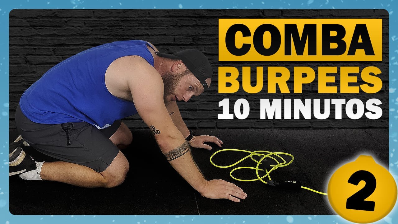 ¡Quema Calorías en 10 Minutos! HIIT con Comba y Burpees Muy Intenso 🔥