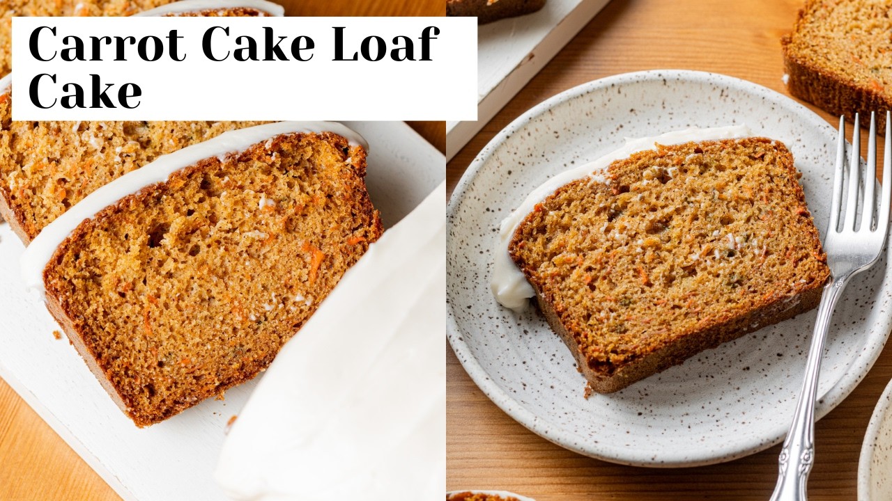 Carrot Cake Loaf Cake (Easy Recipe!)