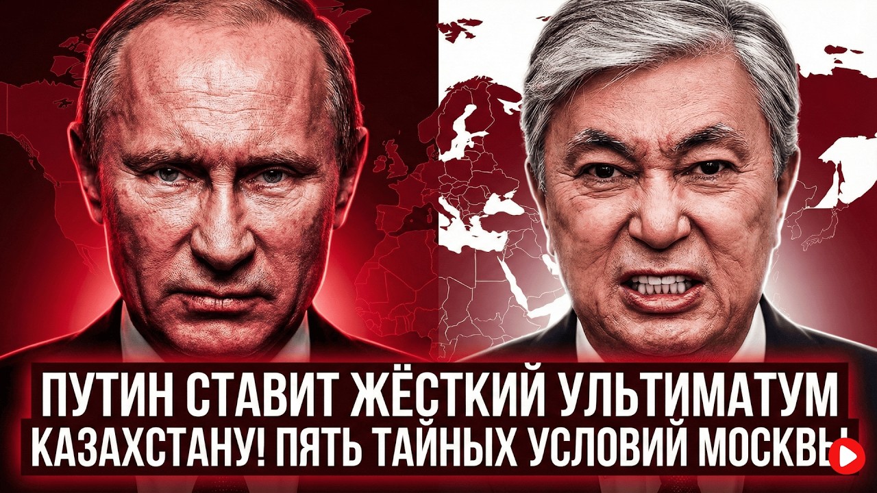 ПУТИН СТАВИТ ЖЁСТКИЙ УЛЬТИМАТУМ КАЗАХСТАНУ! ПЯТЬ ТАЙНЫХ УСЛОВИЙ МОСКВЫ, ПОСЛЕ КОТОРЫХ ТОКАЕВ ....