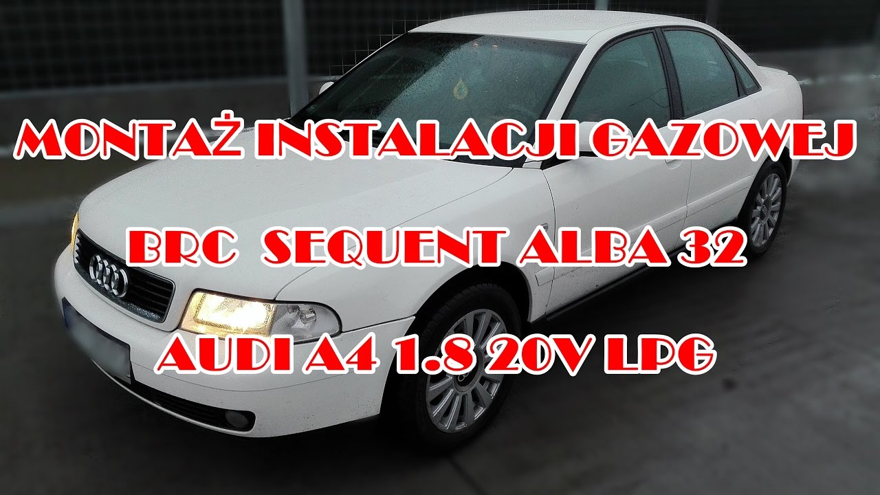 Montaż LPG w Audi A4 1.8 20V instalacja gazowa BRC Sequent ALBA 32 od ARG Auto Gaz Łódź