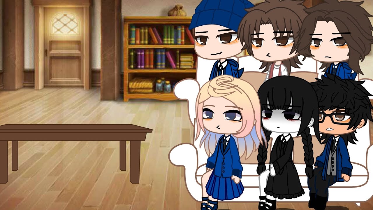 Wednesday s1 react to s2! #fypシ゚viral #gacha #gachaclub #Wednesday
