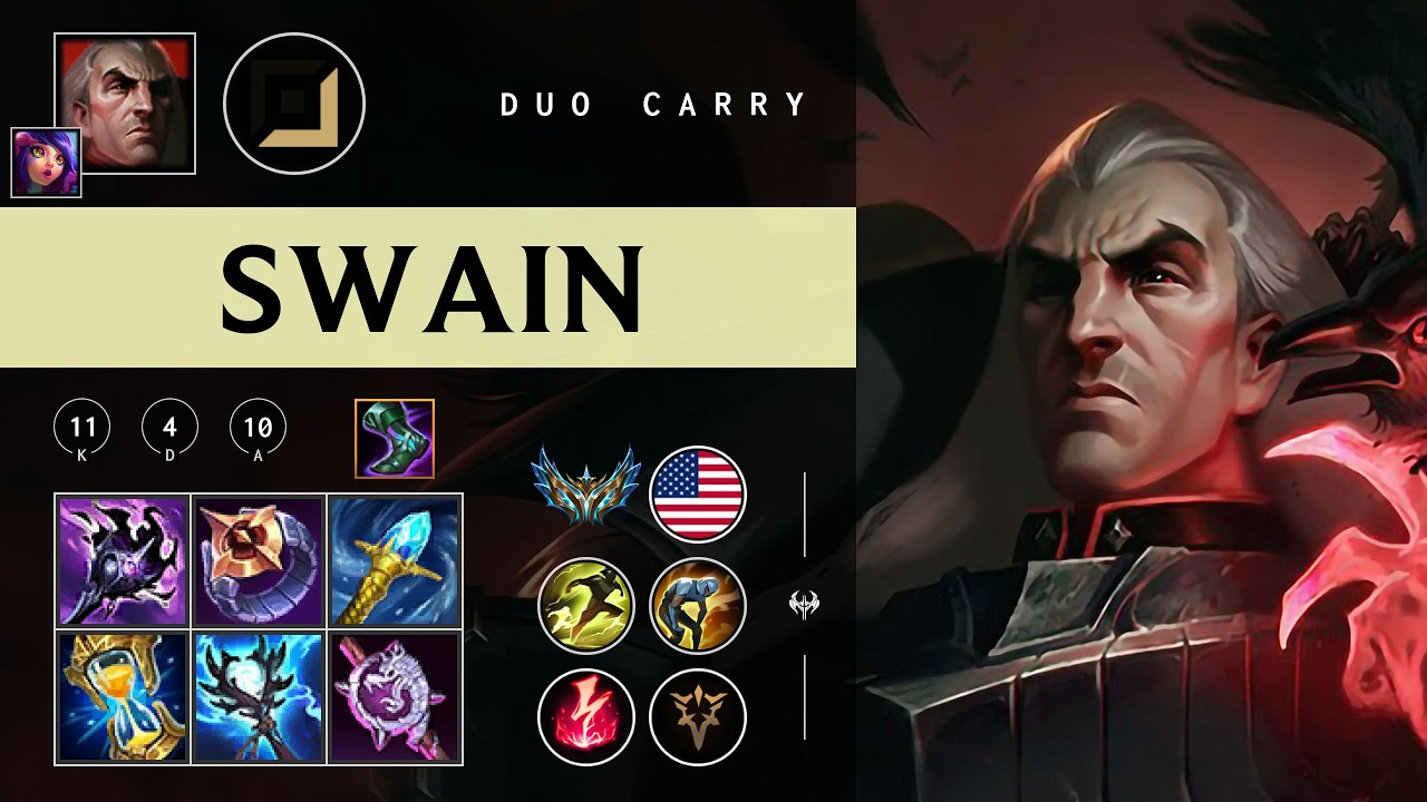 Swain Carry vs Ezreal - NA Challenger Patch 26.05