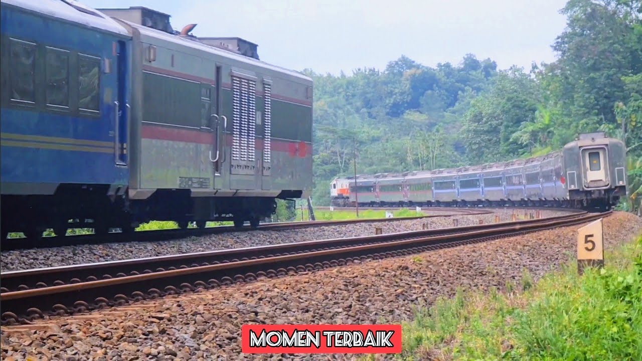 MOMEN PAPASAN KERETA API ARGO SEMERU & MATARAM DI PAMRIAN TAMBAK‼️HUNTING KERETA TAMBAK BANYUMAS